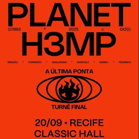 PLANET HEMP EM RECIFE; ; RecifeIngressos